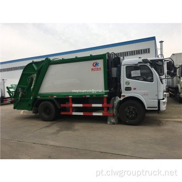 5 caminhões compactadores de lixo compactados cúbicos